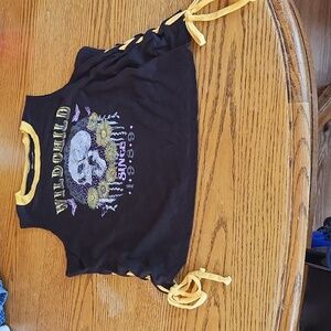 No Boundaries Juniors tank top with skull